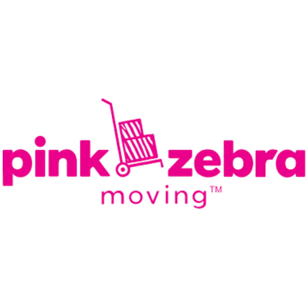 Pink Zebra Moving Logo